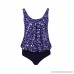 Homeparty Plus Size Printed Tankini Bikini Women Swimwear Swimsuit Bathing Suit Dark Blue B07M81HD51